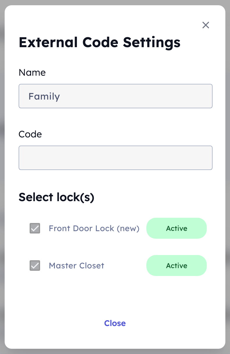 External Lock Codes: Centralized Smart Lock Code Management for Short ...
